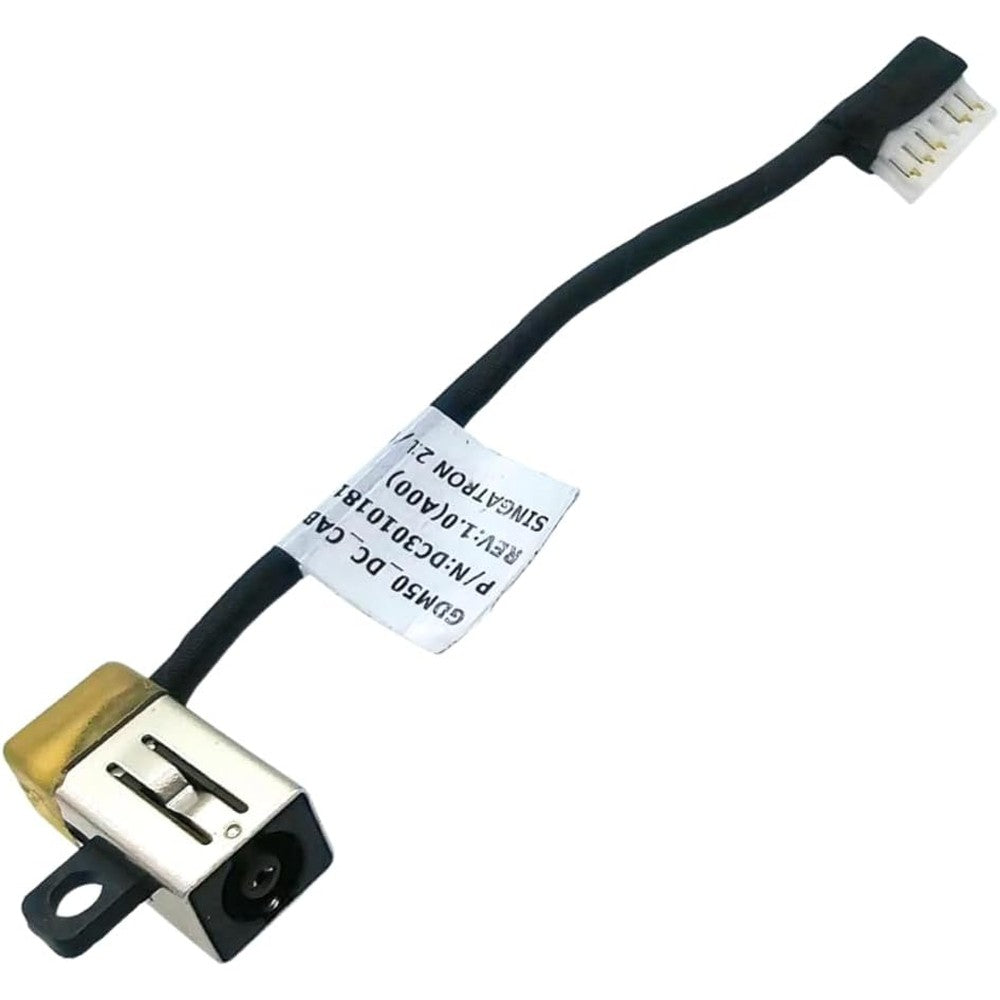 PHONSUN replacement DC power jack cable front view displaying internal connector plug and charging port