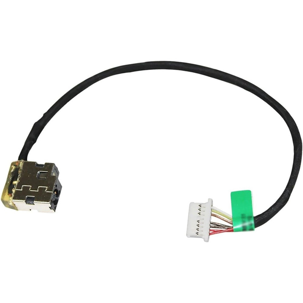GinTai laptop DC power jack cable front view displaying the metal charging socket and connection harness.
