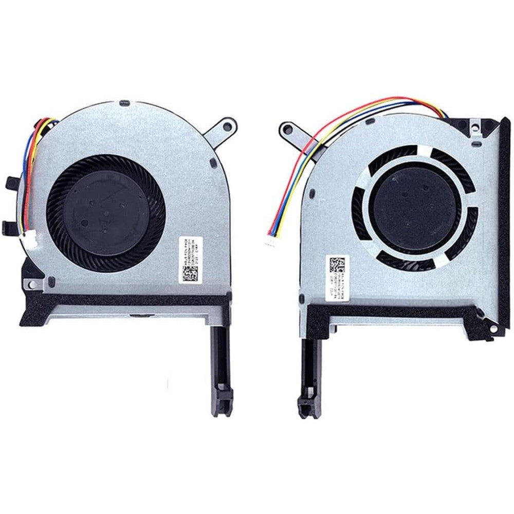 LAOKOEN replacement cooling fans front view showing both the central processing unit and graphics processing unit parts