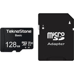 Teknostone Basic 128GB micro SDXC memory card front view high speed storage