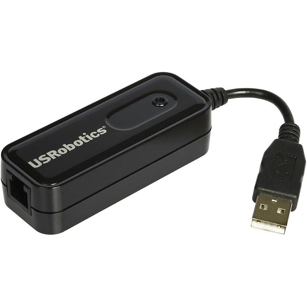 USRobotics 56K USB Softmodem USR5639 front view external fax modem