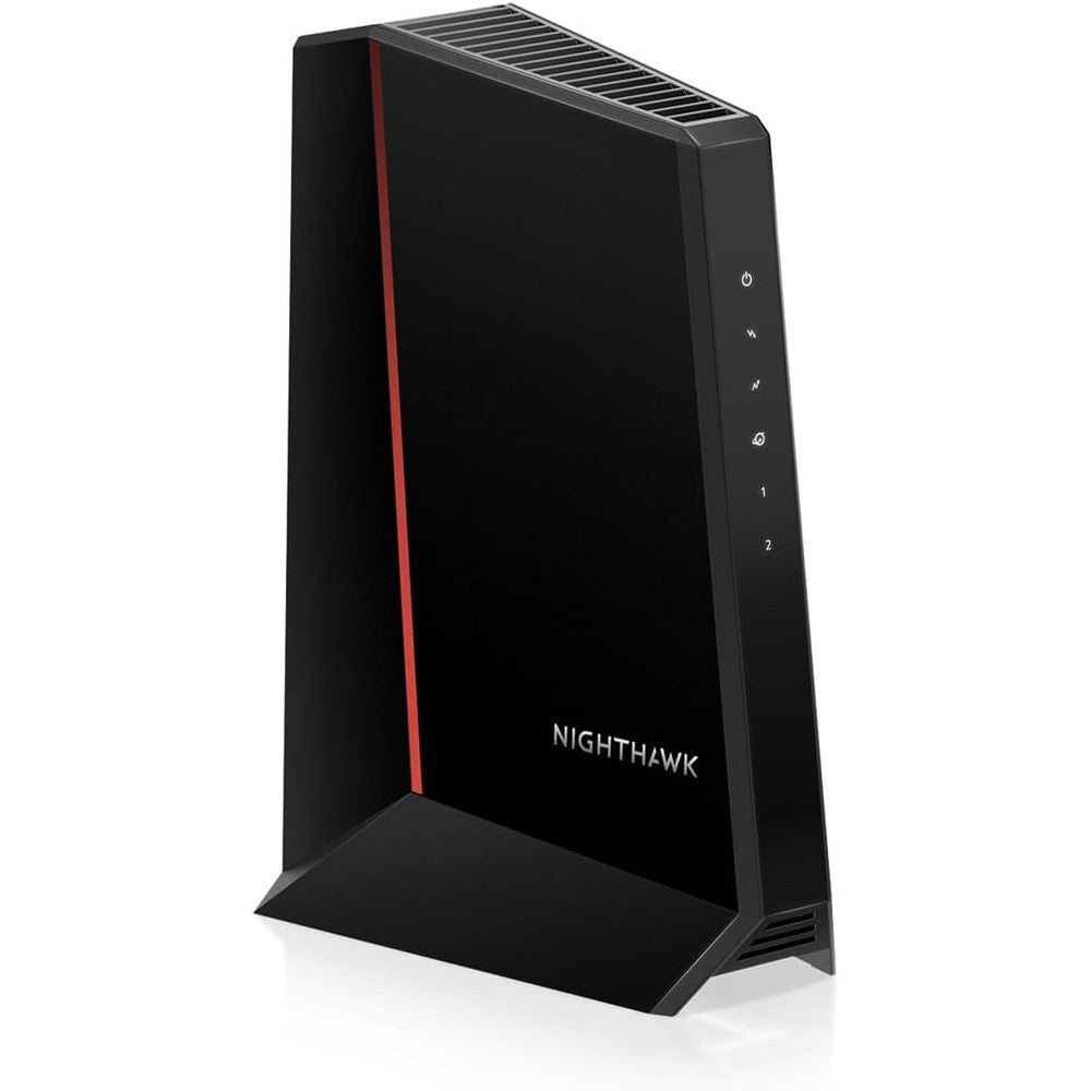 Netgear Nighthawk CM2500 front view showing status indicator lights
