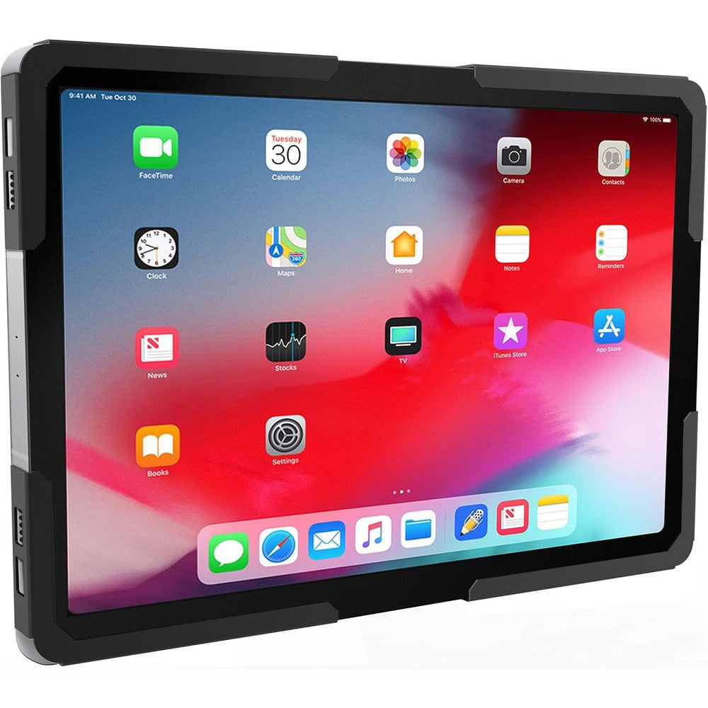Mount-It! universal anti-theft tablet wall mount holding an iPad front view