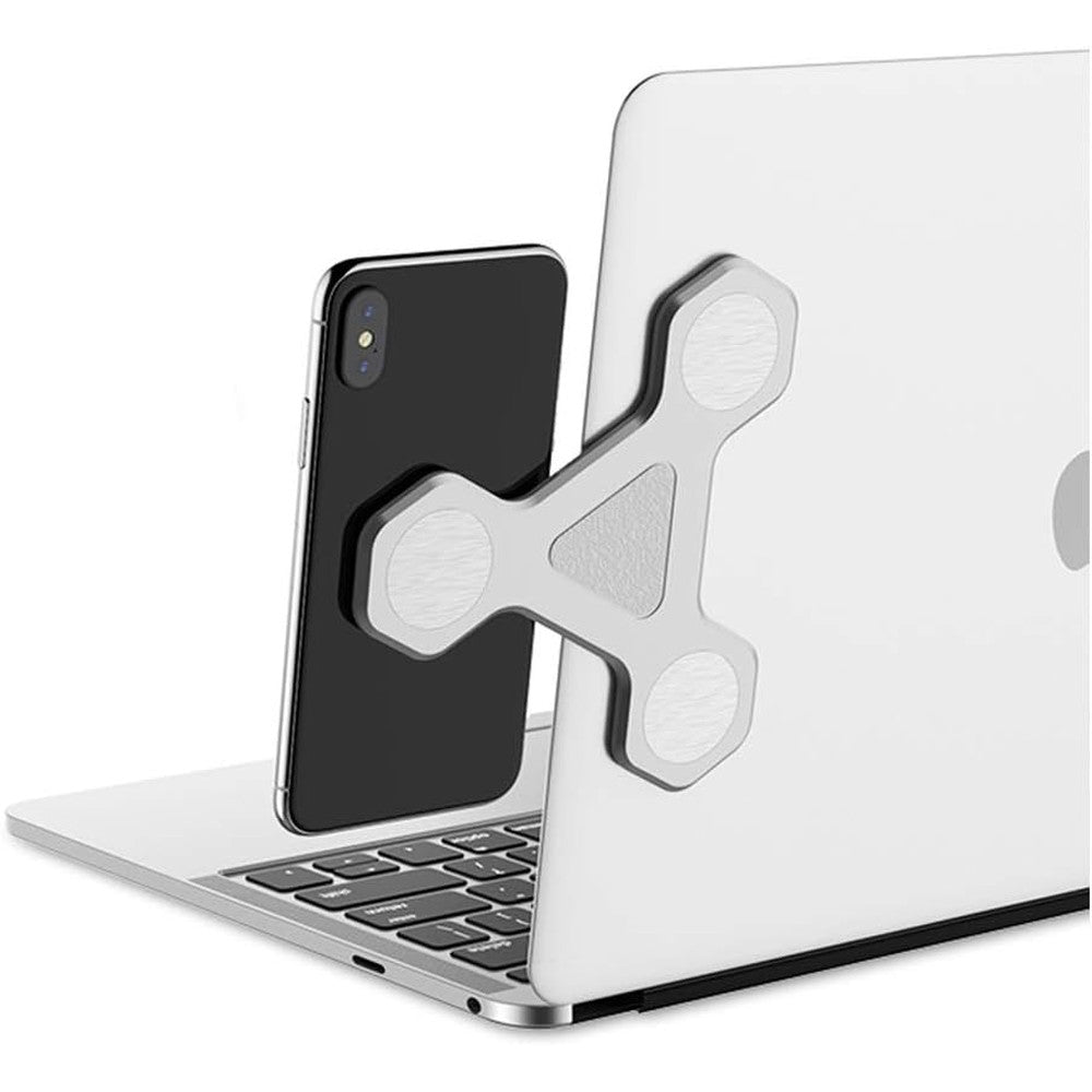 Xcivi monitor side mount magnetic bracket silver front view