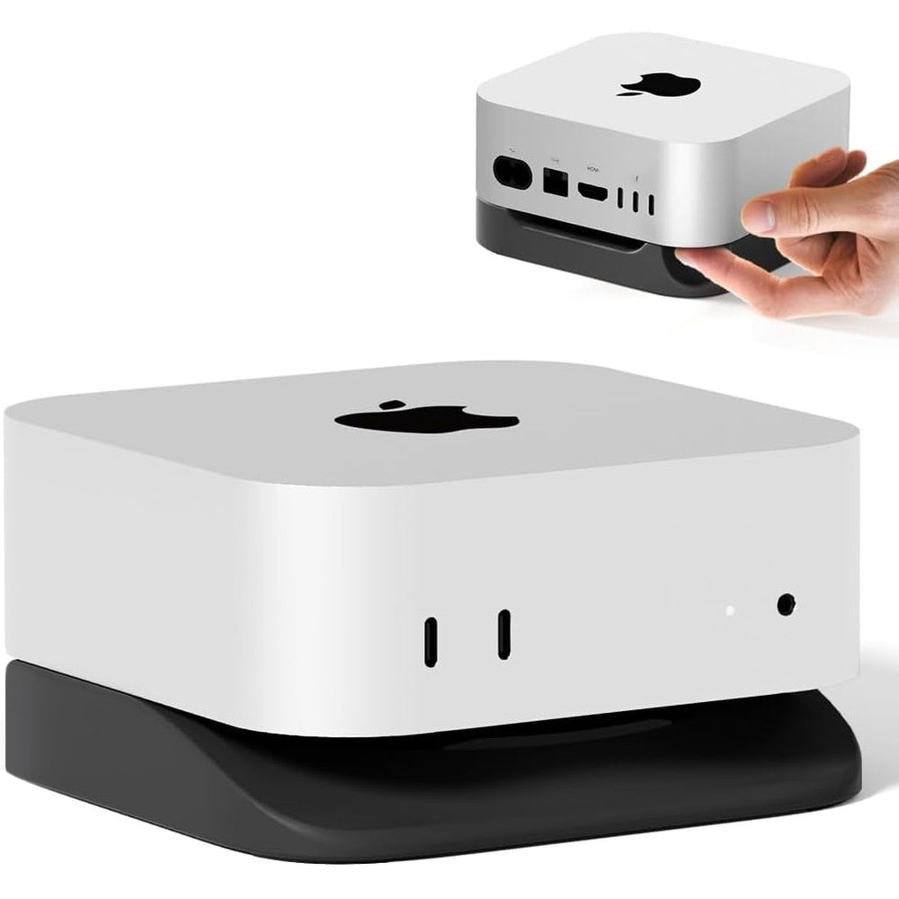 Eletiuo Mac Mini M4 desk stand front view for organized workspace