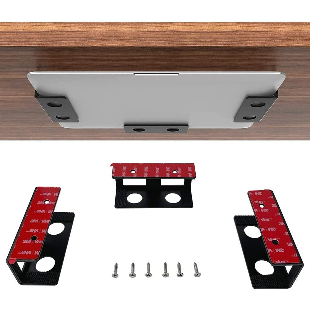 IFCASE under desk laptop mount black aluminum front view