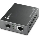TP-Link MC220L Gigabit SFP to RJ45 Fiber Media Converter front profile