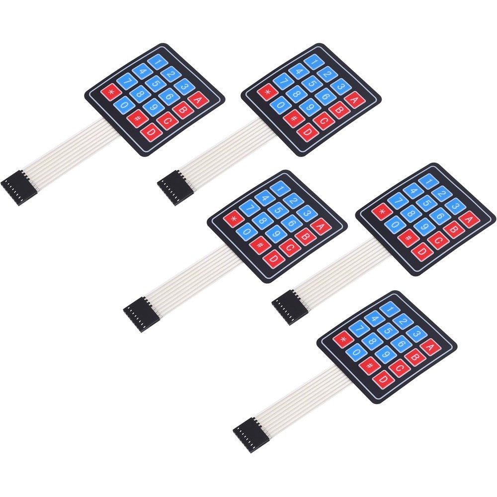 Teyleten Robot 4x4 matrix membrane switch keypad front view displaying 16 alphanumeric buttons