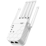 Zelikovitz AC1900 WiFi Extender front view with six antennas