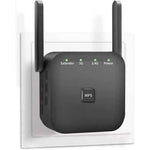 Nemakin WiFi extender front view with external antennas