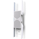 TP-Link BE10000 Wi-Fi 7 Range Extender RE653BE front view showing antennas
