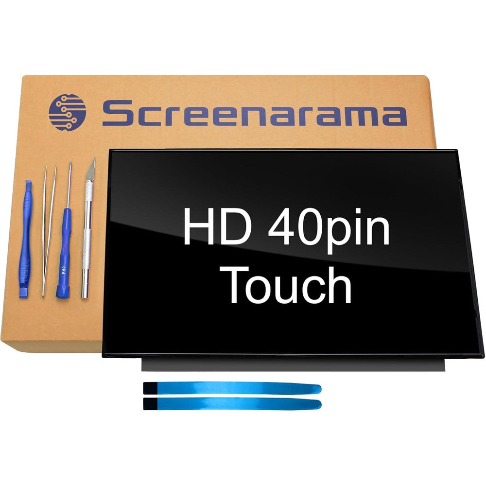 SCREENARAMA laptop screen replacement front view displaying the glossy 15.6 inch panel