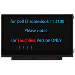 Daplinno Dell Chromebook screen replacement front view displaying the matte non-touch panel surface.