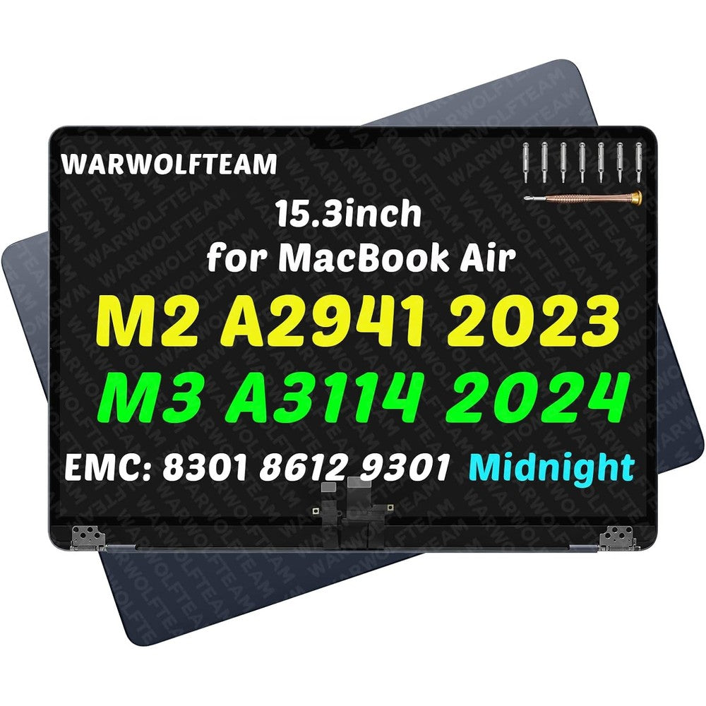 WARWOLFTEAM MacBook Air screen replacement front view display assembly