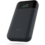 GL.iNet Mudi GL-E750V2 portable travel router front view showing the digital status screen
