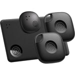 Life360 Tile Essentials 4-Pack front view showcasing diverse Bluetooth item trackers.