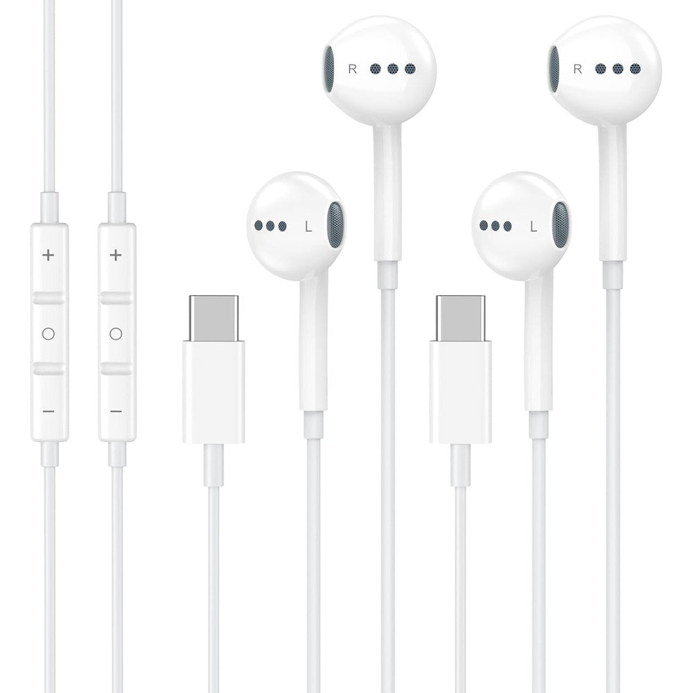 Ucaca 2 pack USB C headphones front view