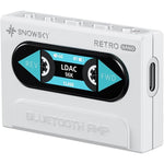 FiiO Snowsky Retro Nano Bluetooth USB DAC amplifier front view in white showing classic cassette player design