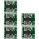 HiLetgo PAM8403 mini digital power amplifier board front view showing dual channel circuitry