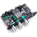 ARRAROWN ZK-1001U mono amplifier board front view showing control knobs for DIY speaker building.