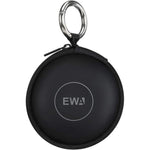 EWA hard EVA travel case front view showing black shockproof shell protective pouch.