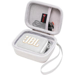XANAD hard case for portable speaker front view in premium white finish