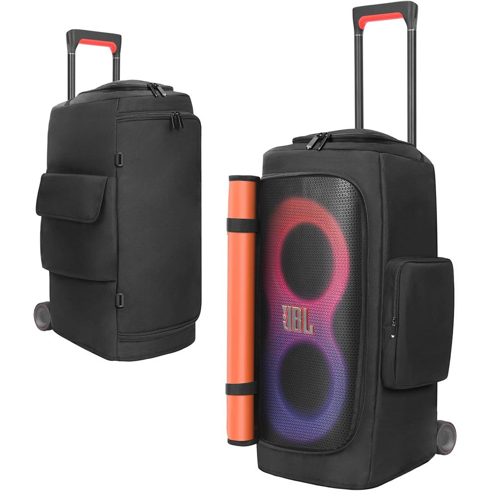 MRINCA speaker cover for JBL PartyBox 320 front view showing premium black dustproof fabric