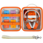 Casmilee travel case for Yoto Mini front view showing white hard shell protective design.