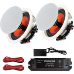 Studiofinix 4 inch Bluetooth ceiling speaker system front view