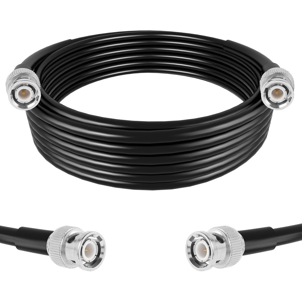 Exgoofit BNC Coaxial Cable 16.5ft front view