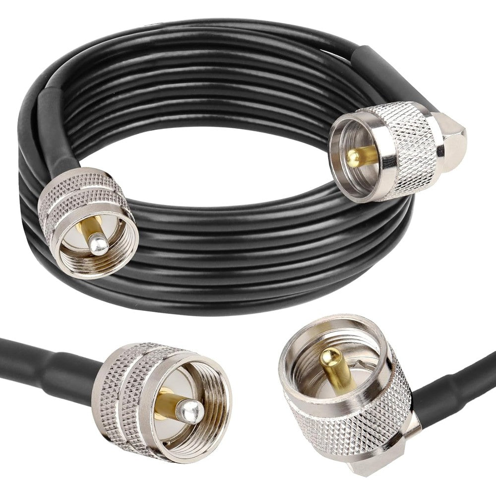 Mookeerf 15ft RG58 coaxial cable front view