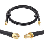 XRDS-RF SMA male to female RG58 coaxial cable front view