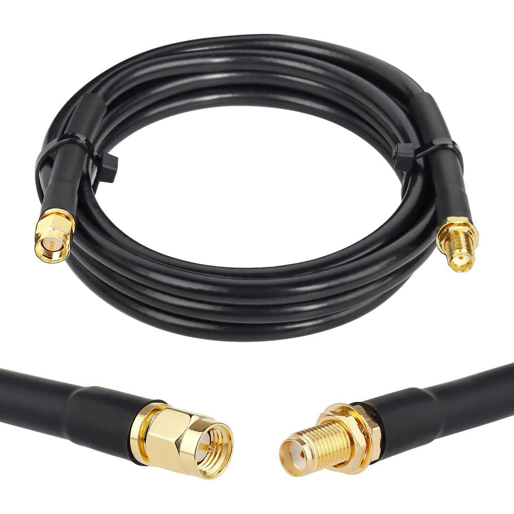 XRDS -RF 6ft SMA Male to SMA Female coaxial extension cable front view
