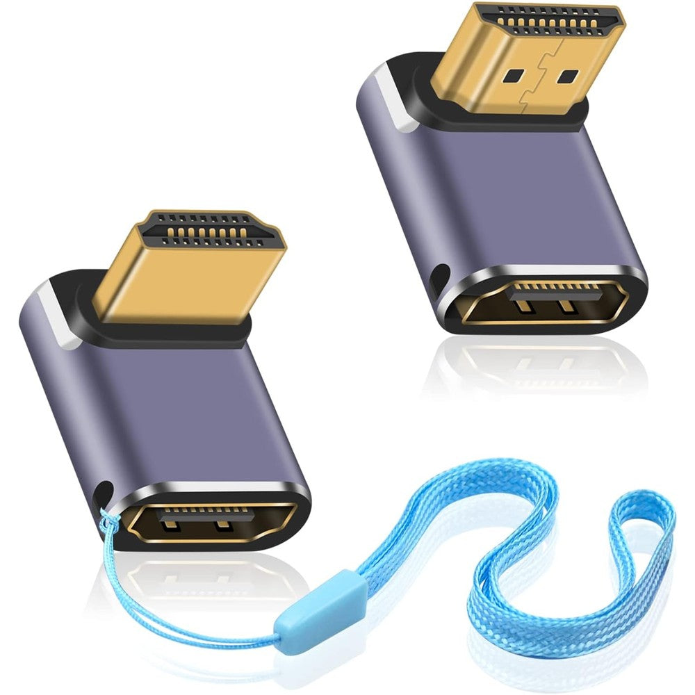 Duttek 8K HDMI 90-Degree Adapter front view for home theater
