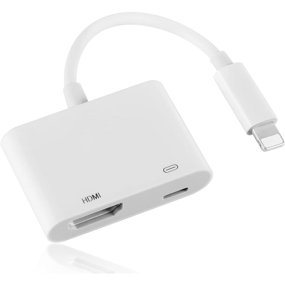 Lazerbuilt Apple MFi certified Lightning to HDMI adapter front view