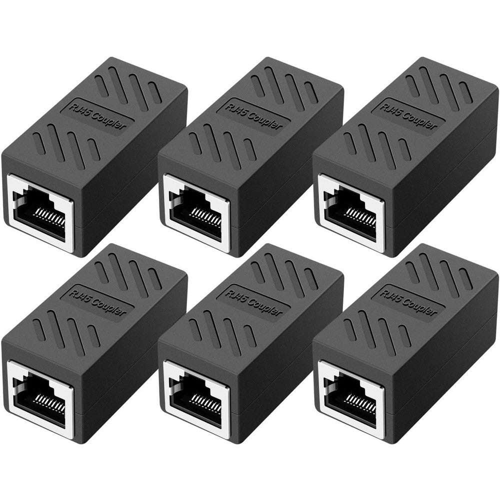 ZUZONG RJ45 Coupler front view showing female ports for high speed network extension.