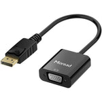 Moread DisplayPort to VGA adapter front view showing male and female connection ports.