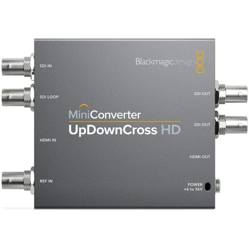 Blackmagic Design Mini Converter UpDownCross HD front view showing 3G-SDI and HDMI ports