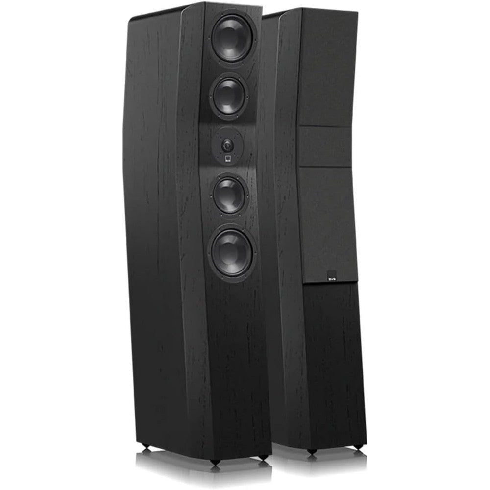 SVS Ultra Evolution 3 Way Tower Speakers in Black Oak front view