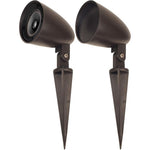 OSD Audio LS2 landscape outdoor speaker pair front view in bronze finish