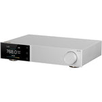 AOSHIDA Topping D70 Pro OCTO flagship DAC front view showing silver aluminum chassis and full color display screen