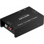 Cotsoco phono turntable preamplifier front view showing sleek black metal casing