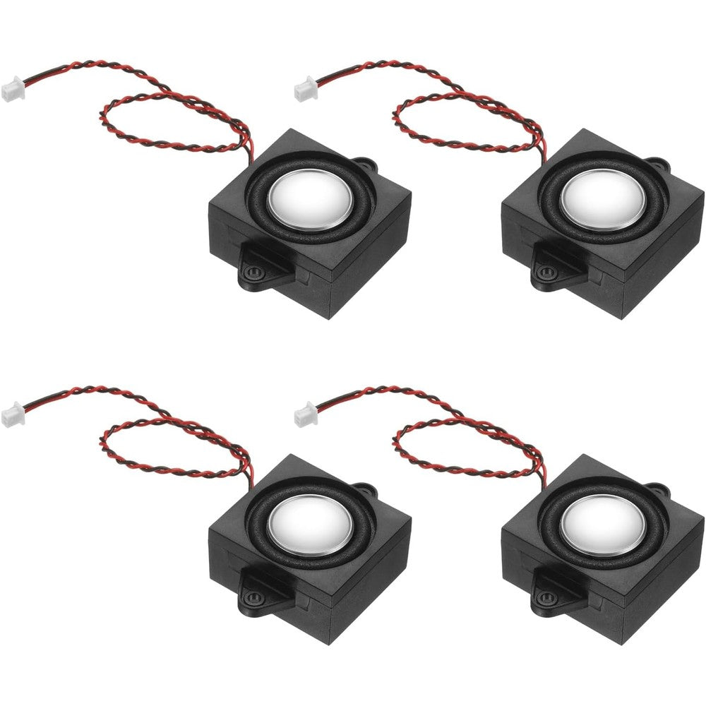 PATIKIL mini speaker front view showing the dual metallic finish and compact rectangular single cavity structure
