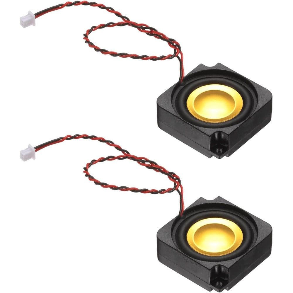 PATIKIL 3 Watt 4 Ohm Mini Speaker front view showing the premium black gold design.