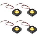 Patikil 3 Watt 4 Ohm mini speaker front view showing gold cone design for micro electronic projects
