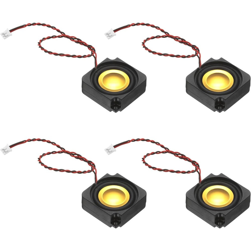 Patikil 3 Watt 4 Ohm mini speaker front view showing gold cone design for micro electronic projects