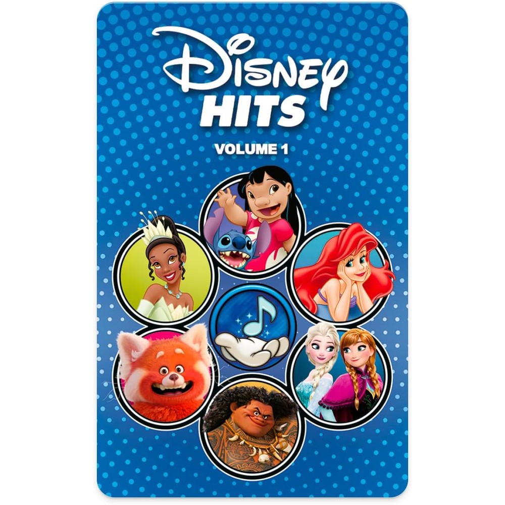 YOTO Disney Hits kids audio card front view showing official character artwork for smart player compatibility