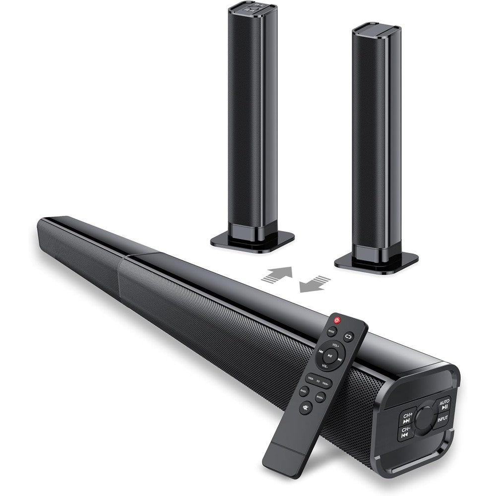 Dotn 80W detachable soundbar front view for smart TV
