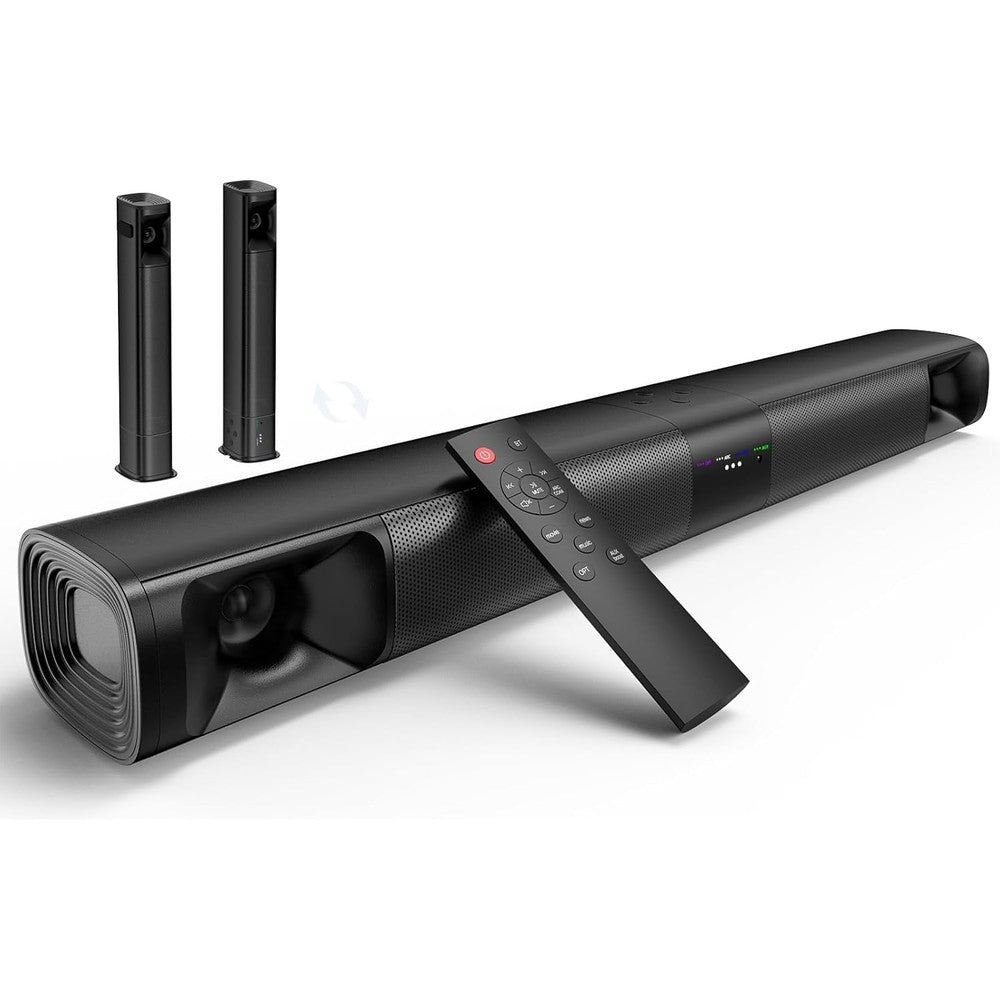WebsLand 80W detachable sound bar front view on white background