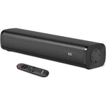 Wohome S100 2.1 channel sound bar front view showing compact design